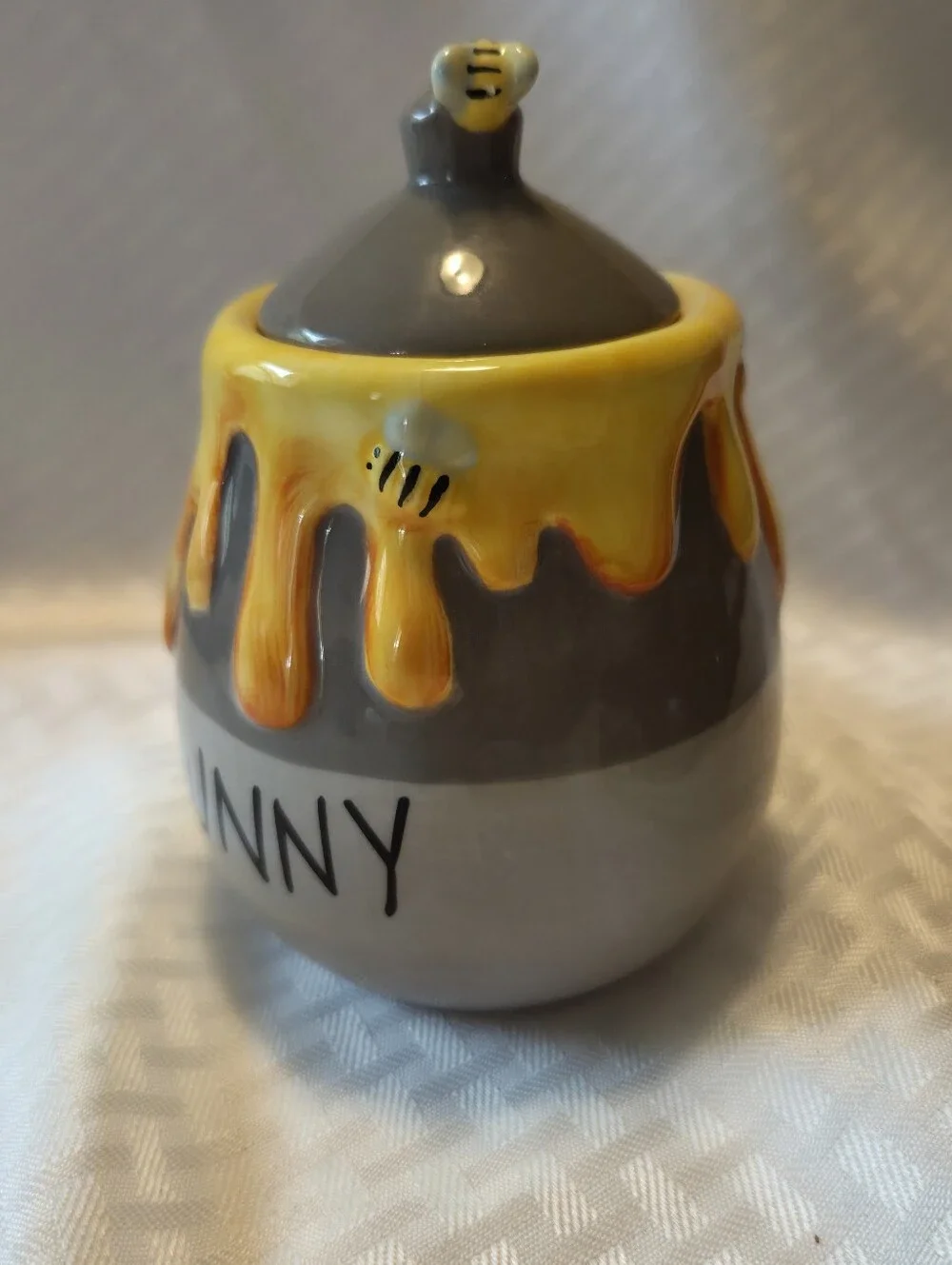 Disney Winnie The Pooh 14 oz HUNNY Honey Pot Jar